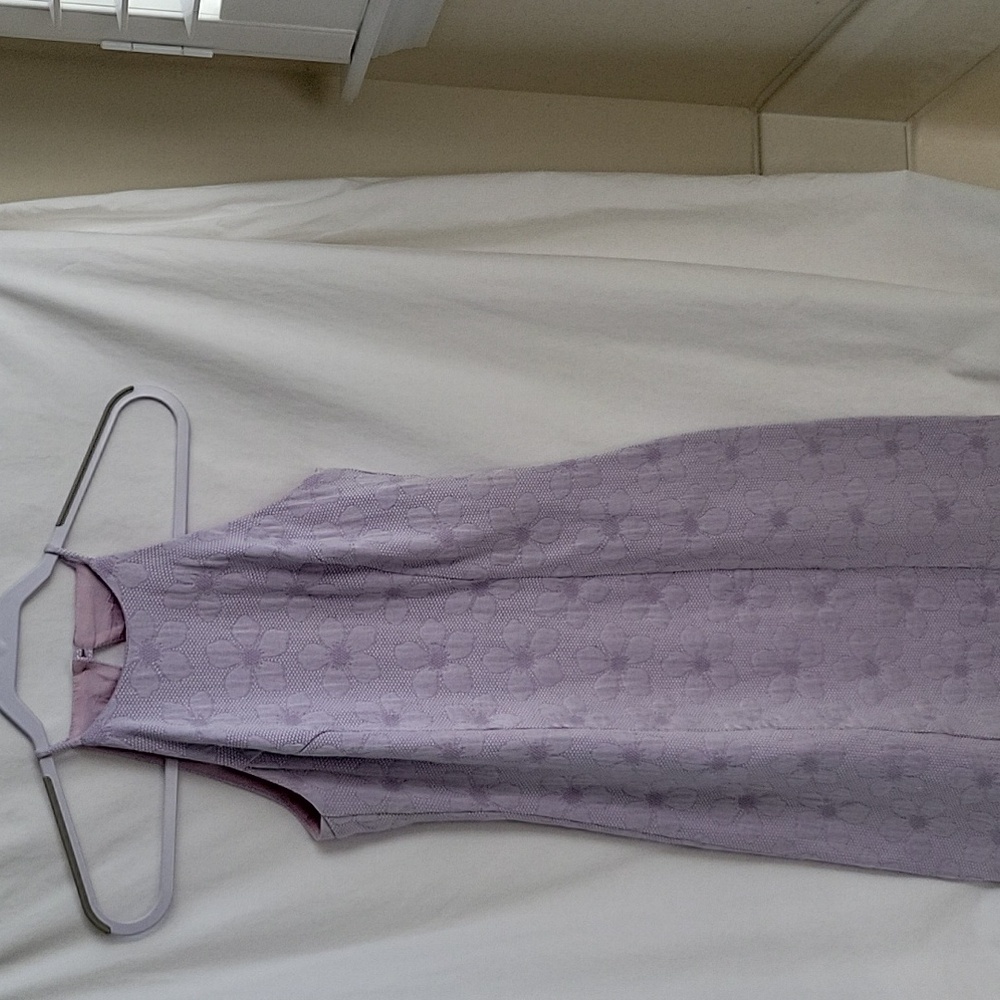 Vintage Lilac Halter Dress w/ Daisy Print & opening in the back by Explosion